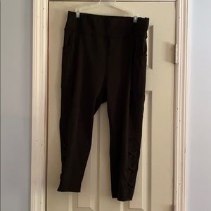 Pop fit 2XL black workout capris